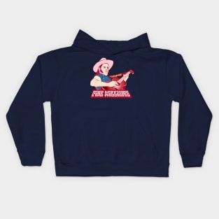 Pink Williams Retro Folk Art Kids Hoodie